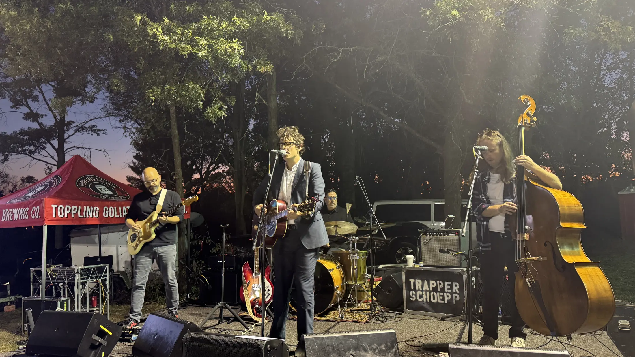 Band performing for the Let’s Golf About It crowd